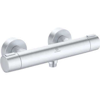 Ideal Standard Alu+ brusetermostat, vandbesparende med termostatfunktion, sølv