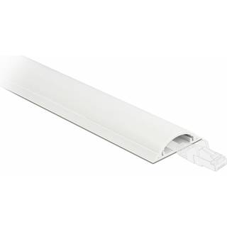 DeLOCK selvklæbende plast kabelkanaler, hvid (1 meter) | 70x20 mm. | PRIS-MATCH