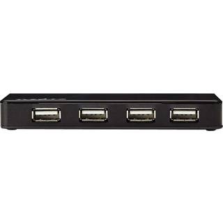 Nedis UHUBU2730BK - hub - 7 ports USB hub - 7 ports - Sort
