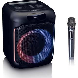 Lenco - Kompakt IPX4 Bluetooth® partyhøjttaler med trådløs mikrofon - PA-101BK