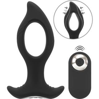 Anos RC Butt Plug with a Hole Black