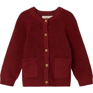Lil Atelier Spiced Apple Strikcardigan Bomuld