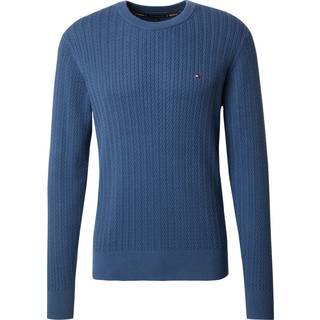 Herringbone Knit Crew Neck Jumper