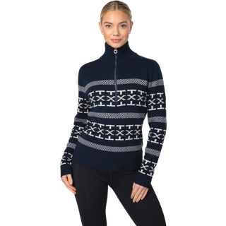 Dalsbygda Woolmix Halfzip Sweater W Dark blue (XS)