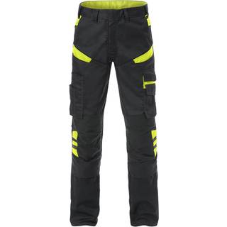 Fristads 129482 Bukser 2555 / Arbejdsbukser Sort/Hi-Vis gul D88