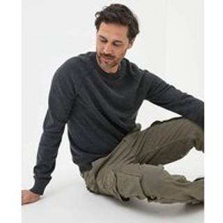 Fat Face FatFace Rye Charcoal Grey Cotton Cashmere Crew Neck Jumper