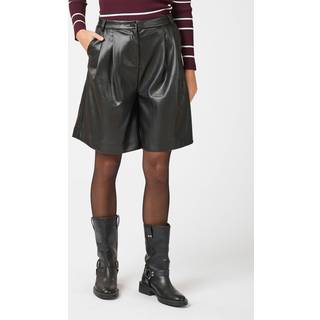 Neo Noir Nika Bermuda PU Shorts - Sort - str. 38