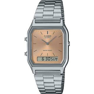 Casio AQ-230A-4AMQYES Armbanduhr Collection Edgy Silber/Kupferfarben