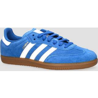 adidas Skateboarding Samba ADV Skatesko - 6.0 - blue bird/ftwwht/gold