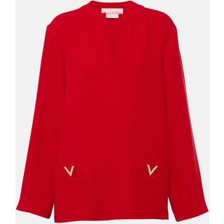 Valentino VGold Cady Couture silk top - red - L