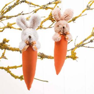 Plyskanin med gulerodskrop - Brun kanin