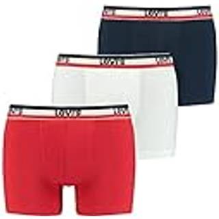 Levis 3-pak Logo Boxer Brief - Navy/Red - Medium * Kampagne *