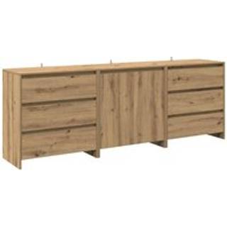 Skænk 3 Dele Konstrueret Træ - artisan eg