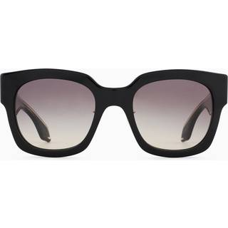 Giorgio Armani Kvinde AR8223 500111 Solbriller Acetat Sort Grå Firkantet Normal Skygge