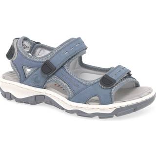Rieker Rieker Womens Blue Hook & Loop Sandals