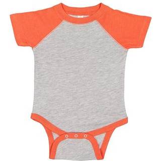 Kanin Skins baby kort?rmet raglan baseball bodysuit vintage lyng/vintage orange 18 m?neder
