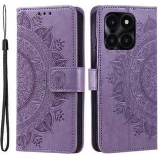 Honor X6b Mandala Series Etui med Pung - Lilla