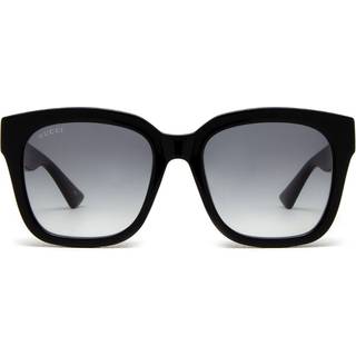 Gucci Kvinde GG1338SK 003 Solbriller Injiceret Sort Grå Firkantet Normal Skygge