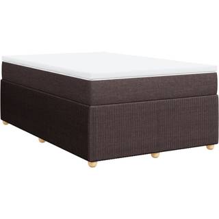 Kontinentalseng Med Madras Stof - Mørkebrun / 120 x 190 cm