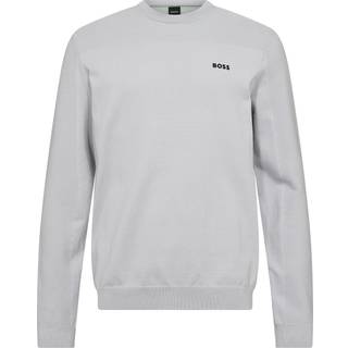 Brandet sweater med rund hals i dry-flexstof