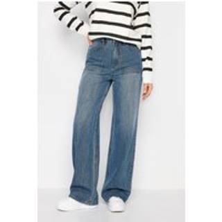 Lts Tall Womens Blue Wide Leg High Waisted Jeans Size Ex Ex Long > 12 - Ex Ex Long 12