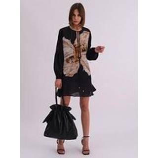 Religion Religion Natural Mini Twist Dress With Large Placement Prints - 16