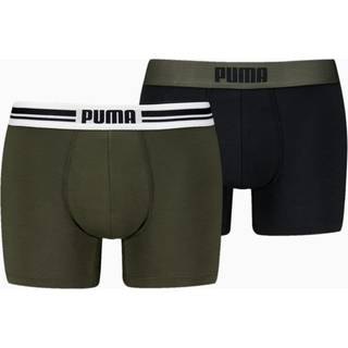 Puma 2-pak Everyday Placed Logo Boxer - Black/Green - Small * Kampagne *