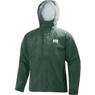 Helly Hansen Seven J, regnjakke, herre, mørkegrøn