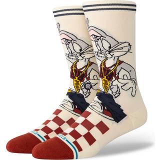 Stance Bugs Crew Socks - L - vintagewhite