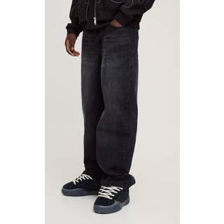Mens Relaxed Rigid Jean In Washed Black