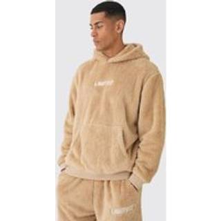 Mens Stone Oversized Limited Teddy Borg Hoodie