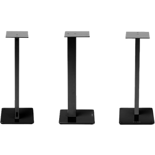 Norstone Esse Stand 61 cm hög, mattsvart högtalarstativ med röd fot