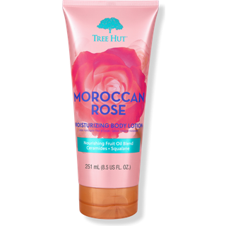 Tree Hut Marokcan Rose Fugtgivende kropslotion | Ceramid og Squalene Formula hjælper med at beskytte huden | Langvarig hydration efterlader hudfø