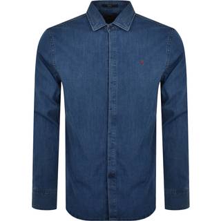 Replay Long Sleeved Shirt Blue
