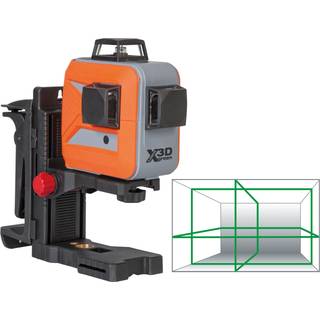 Nedo X-liner 3D green krydslaser, 3 x 360°
