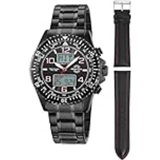 Master Time MTGA-10921-22M Herrenuhr Funk World Timer 44mm 5ATM