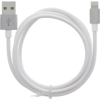 Kabel USB-A - Lightning 2.4A, 1 m, hvid
