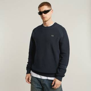 G-Star Detailed Knit Jumper Legion Blue
