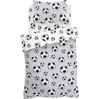 Catherine Lansfield Catherine Lansfield Grey Spot Football Cosy Fleece Reversible Duvet Cover Set
