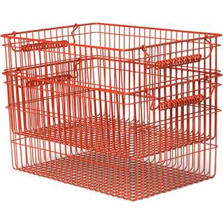 Ferm Living Cala Opbevaringskurv 2-pak - Kurve Jern Poppy Red - 1104269881