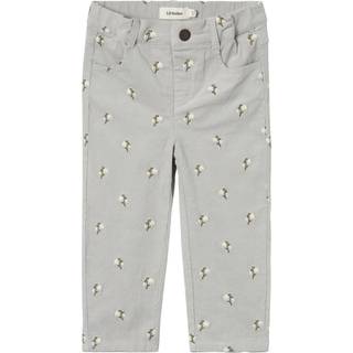 Lil' Atelier Bella baggy cord bukser - MIRAGEGRAY