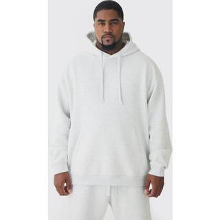 Mens 330GSM Plus Oversized Hoodie in Grey Marl