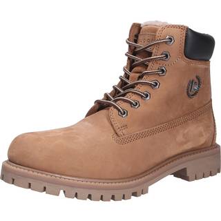 bugatti Herren Schnürboots braun Velours