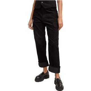 Cargo Pants Cord 3D Boyfriend - Black - Women