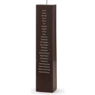 Normann Copenhagen - Kalenderlys - Brun - H25 x 5 cm
