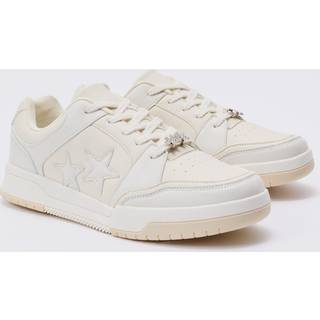 Mens Chunky Trainers With Charms In White