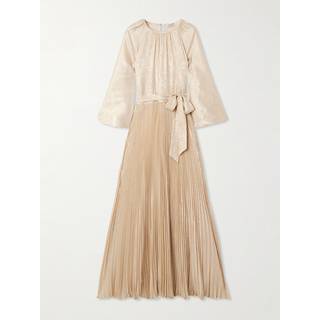 Simkhai Varenya pleated satin maxi dress - blue - S