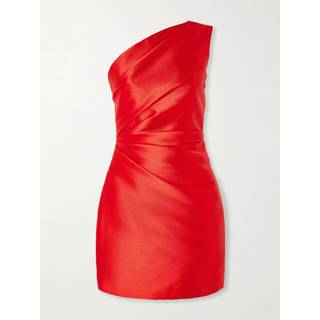 Solace London Nori satin twill minidress - red - XL