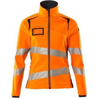 MASCOT ACCELERATE SAFE softshell jakke, hi-vis orange/mørk marine - XS
