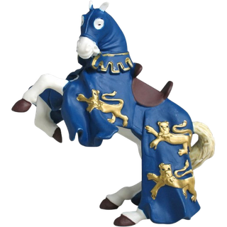 Papo """" King Richard Horse Figure Blue